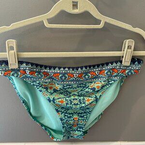 Sperry Aqua Paisley Bikini Bottoms | L